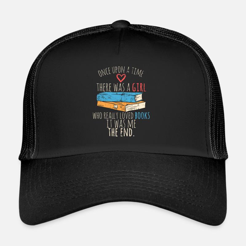 Bücherwurm - Trucker Cap - Schwarz/Schwarz