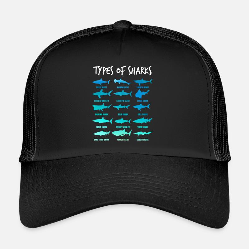 Types de requins - requin mer sous-marine Casquette trucker 