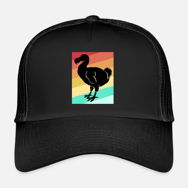 Dodo Geschenk Vogel Urzeit Fossil Archäologie Geek - Trucker Cap - Schwarz/Schwarz