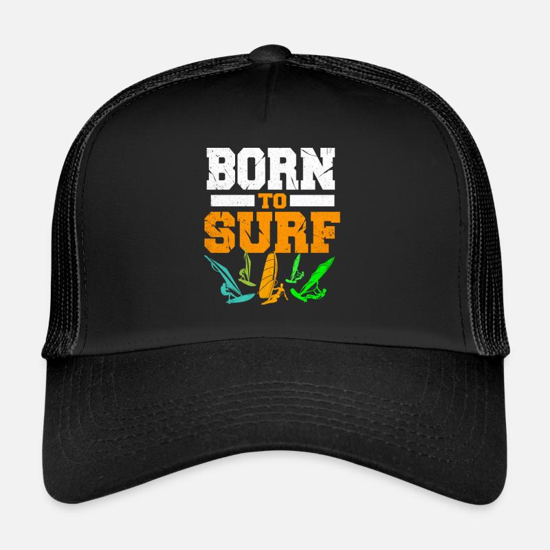 Windsurfen - Trucker Cap - Schwarz/Schwarz