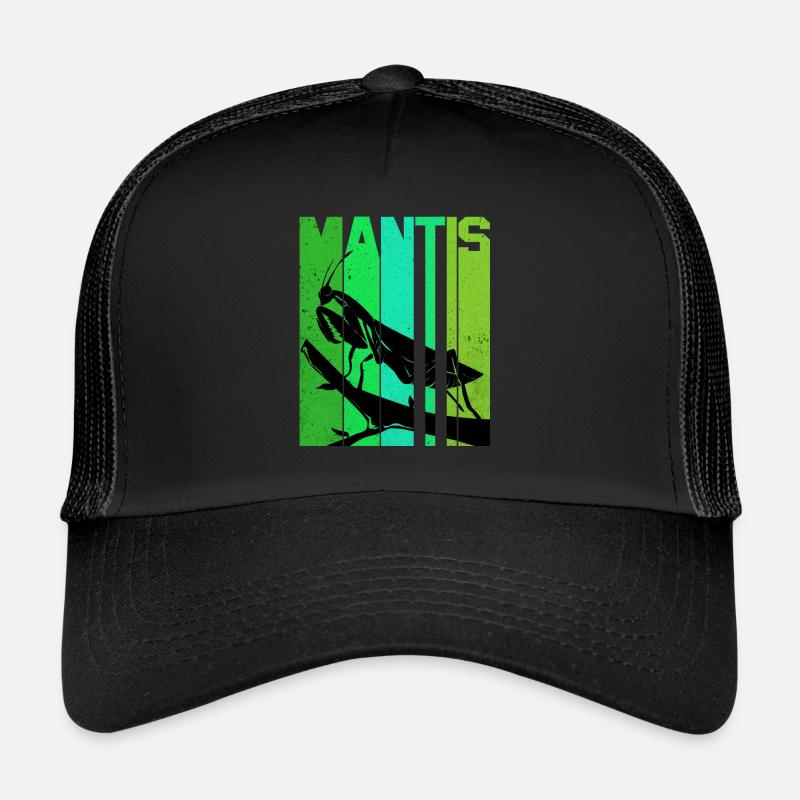 Gottesanbeterin - Trucker Cap - Schwarz/Schwarz