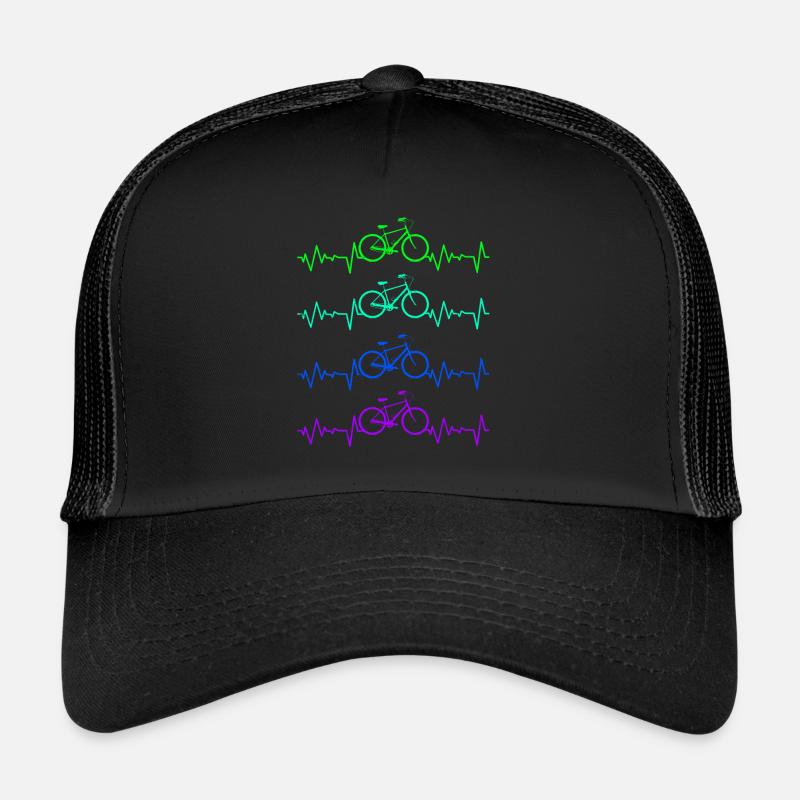 Fahrrad - Trucker Cap - Schwarz/Schwarz