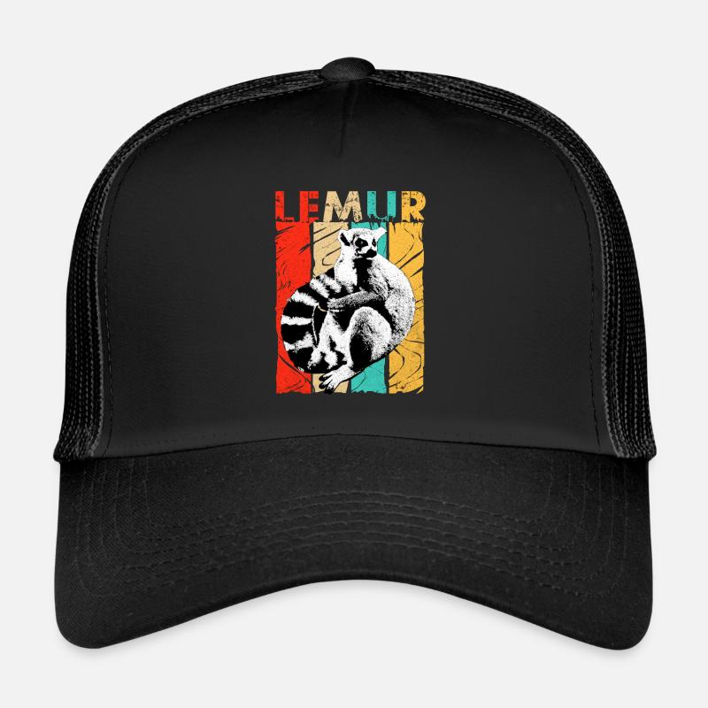 Lemur - Casquette trucker  - noir/noir