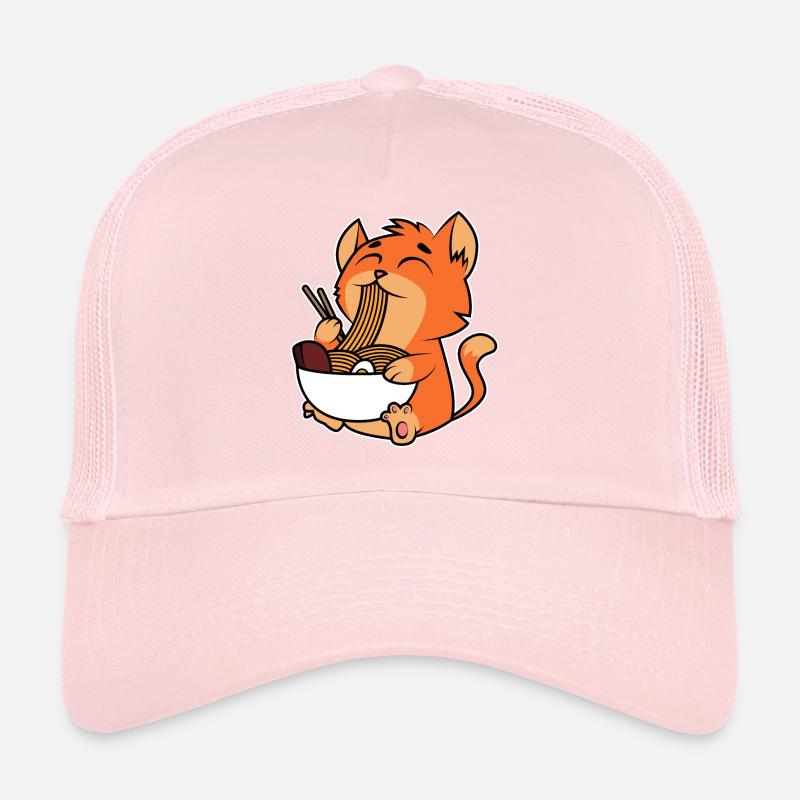 Cat Ramen Noodles Trucker Cap