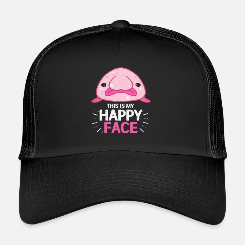 Blobfisch - Trucker Cap - Schwarz/Schwarz
