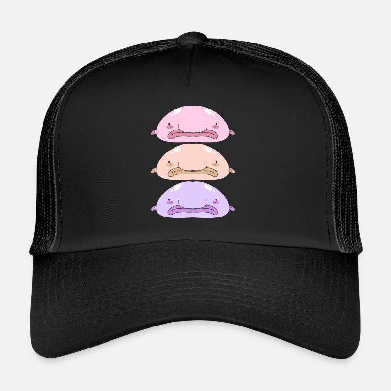 Blobfish Deep Sea Grumpy Introverted Gift Trucker Cap