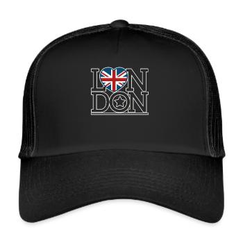 Une ville de Londres - Casquette trucker  - noir/noir - Devant