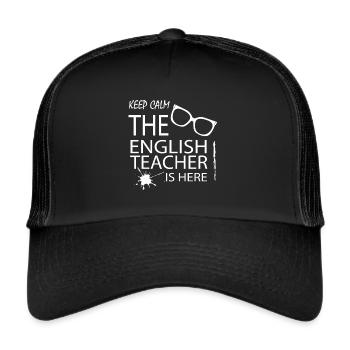 Englisch Lehrer - Trucker Cap - Schwarz/Schwarz - Vorne