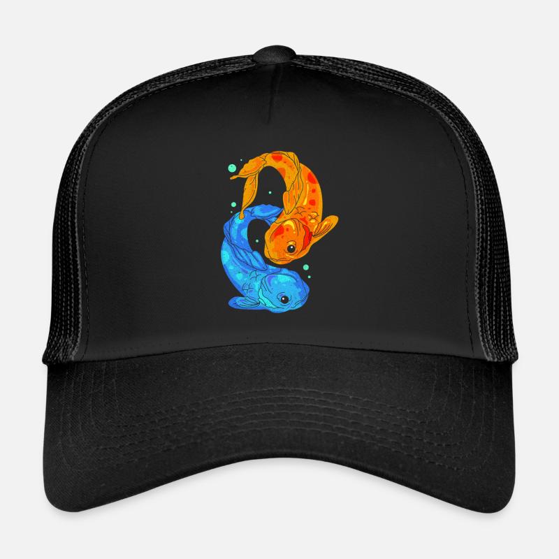 Koi - Trucker Cap - Schwarz/Schwarz