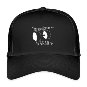 Workout Warmup - Trucker Cap - black/black - Front
