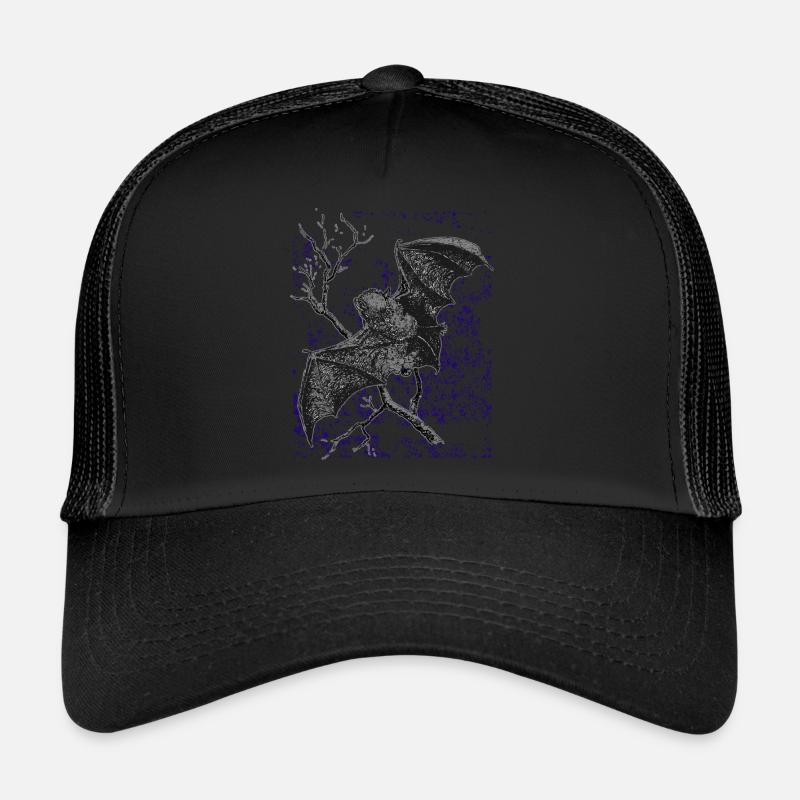 Chauve-souris vampire - Casquette trucker  - noir/noir