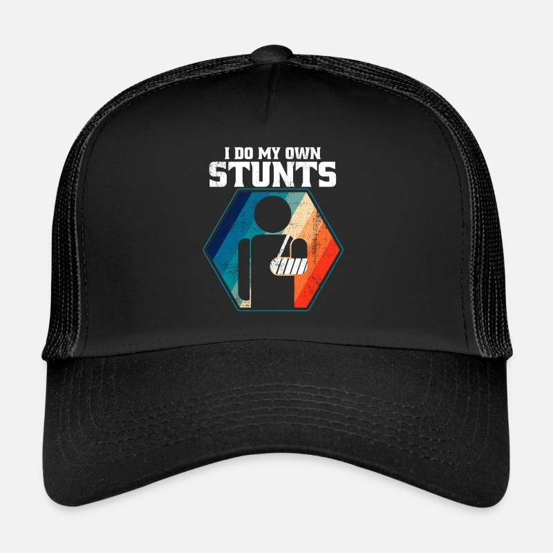 Je fais mes propres cascades - Casquette trucker - noir/noir