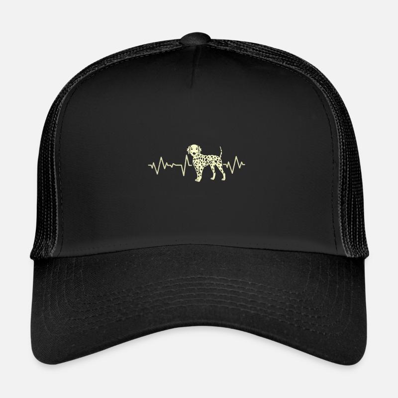 Dalmatiens - Casquette trucker  - noir/noir