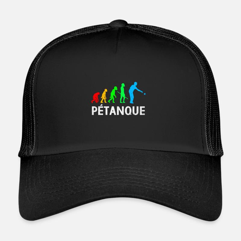 Pétanque - Casquette trucker - noir/noir