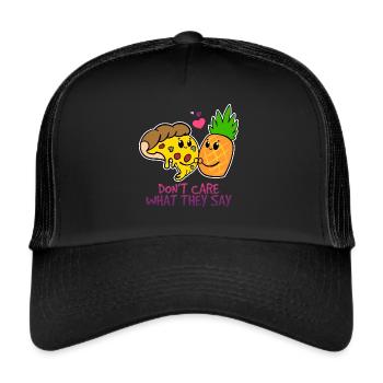 Pizza Hawaii - Casquette trucker  - noir/noir - Devant