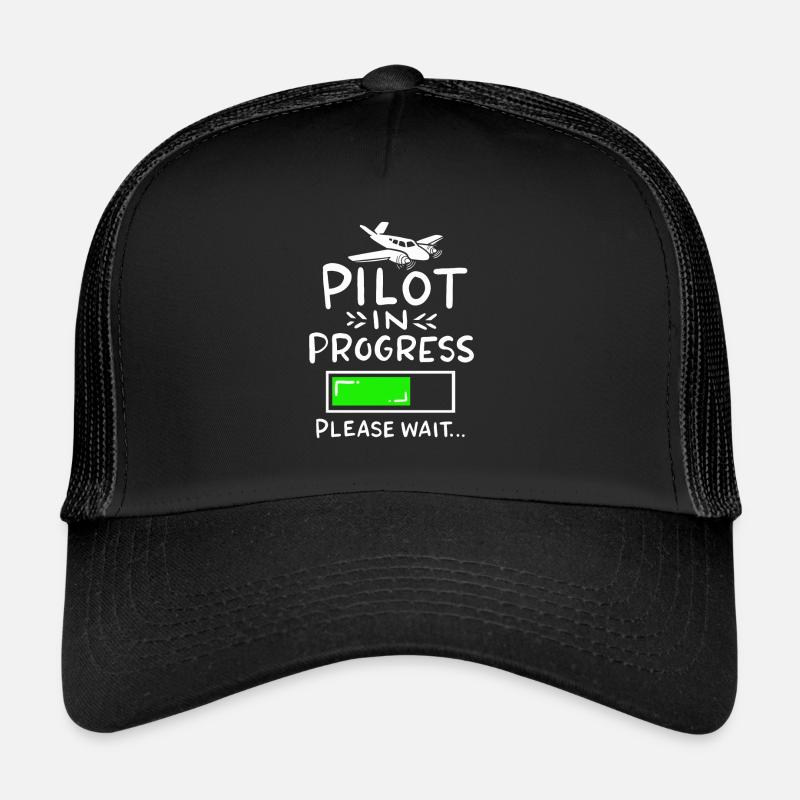 Pilot training flying dream job gift Trucker Cap