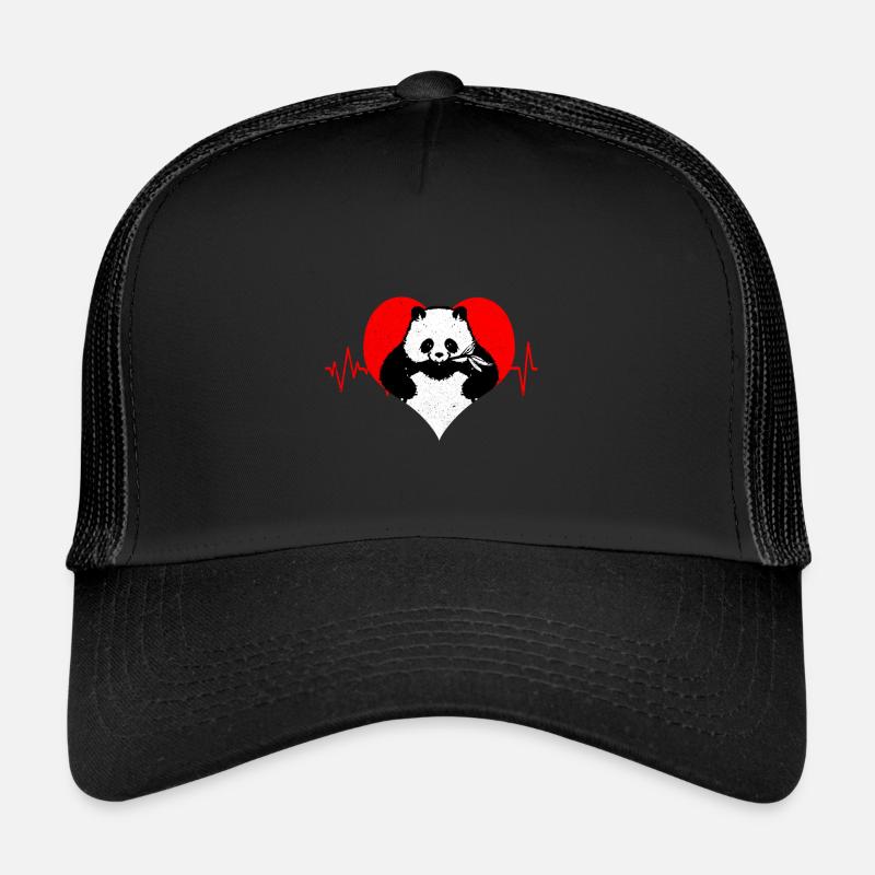 Panda - Trucker Cap - black/black