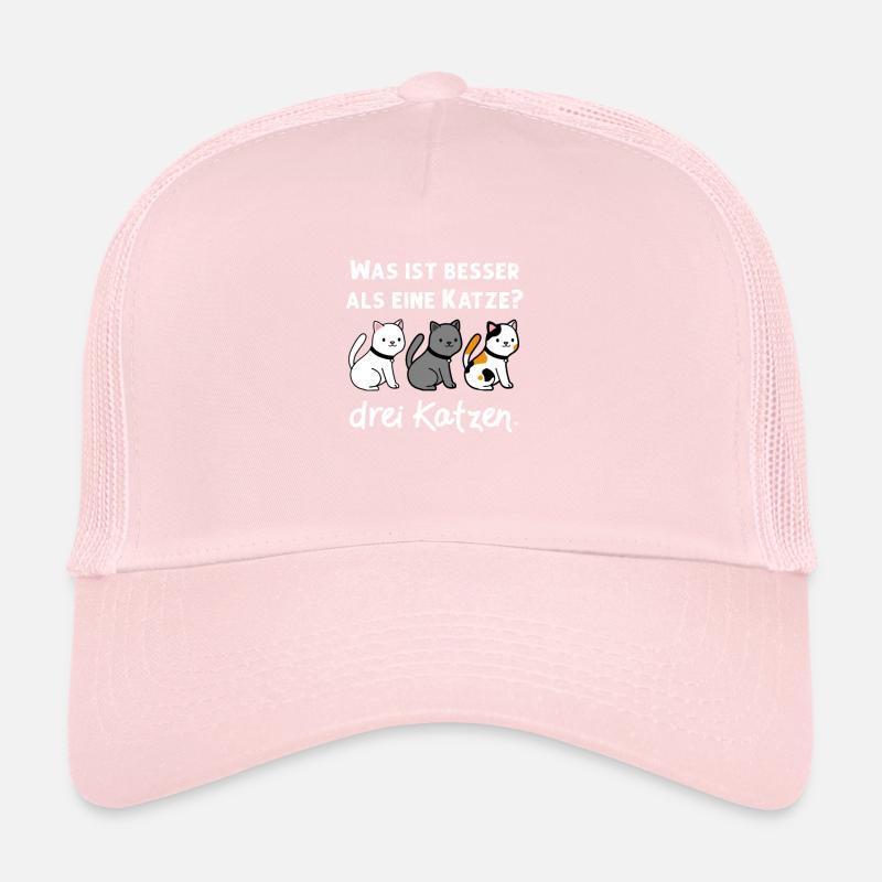 Three Funny Cats Gift for Cat Owners Trucker Cap