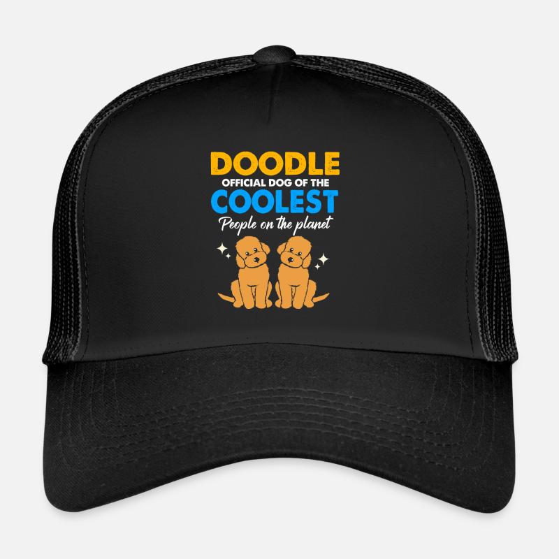 Doodle Chien Goldendoodle Golden Retriever Pudel Casquette trucker 