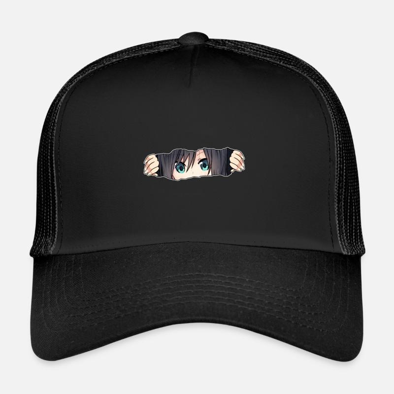 Anime Waifu - Trucker Cap - Schwarz/Schwarz