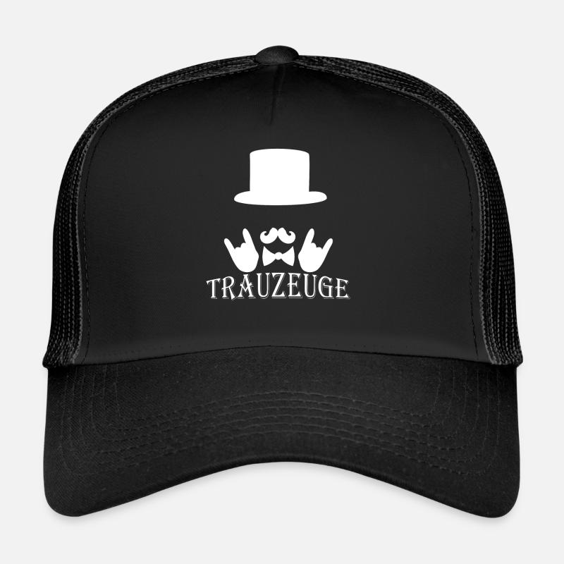 Trauzeuge - Trucker Cap - Schwarz/Schwarz