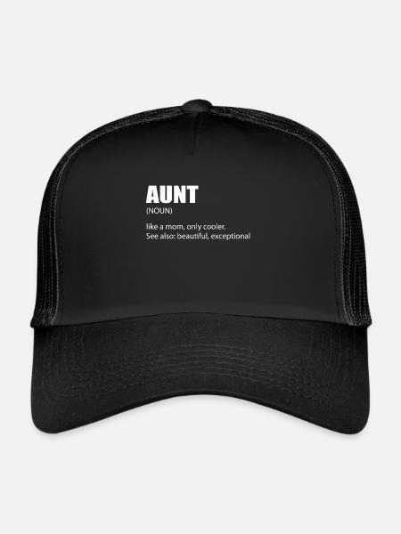 Aunt - Trucker Cap - black/black - Front