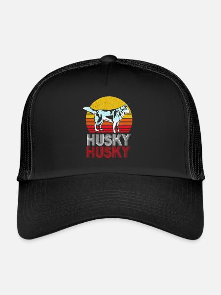 chien de traîneau - Casquette trucker  - noir/noir - Devant