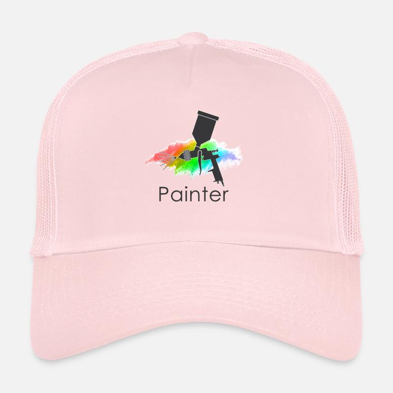 peinture Casquette trucker 