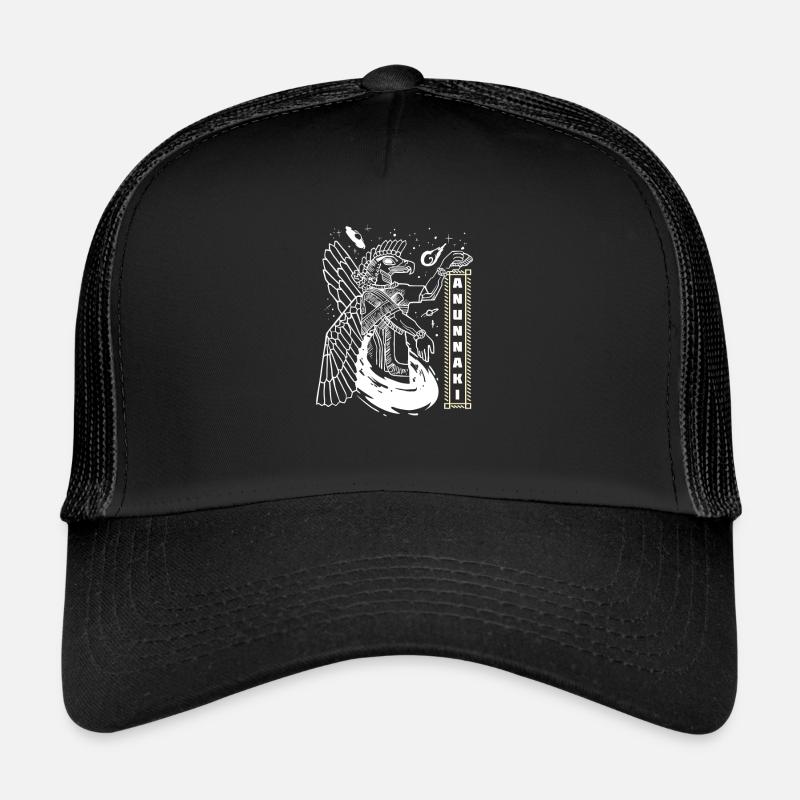 Sumerer Anunnaki Alien Astronauten - Trucker Cap - Schwarz/Schwarz