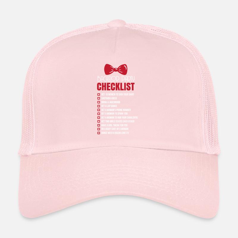 Bachelor checklist Trucker Cap
