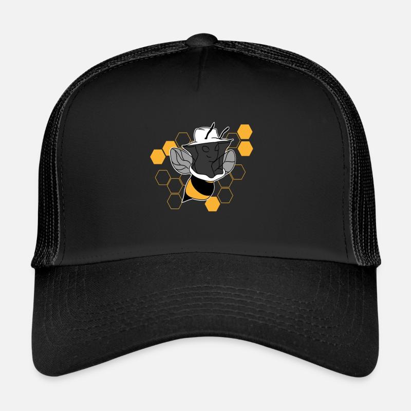 Beekeeper bee - Trucker Cap - black/black