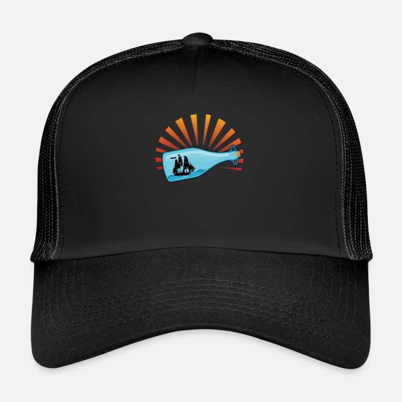 Message dans une bouteille Casquette trucker 