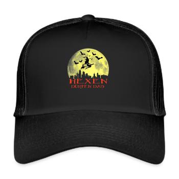 Hexen dürfen das - Trucker Cap - Schwarz/Schwarz - Vorne