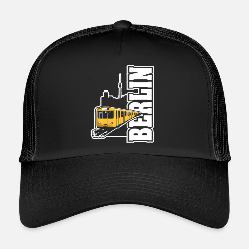 Berlin U-Bahn Color - Trucker Cap - Schwarz/Schwarz