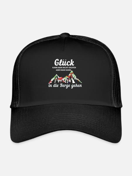 Glück Kann Man Nicht Kaufen - Trucker Cap - Schwarz/Schwarz