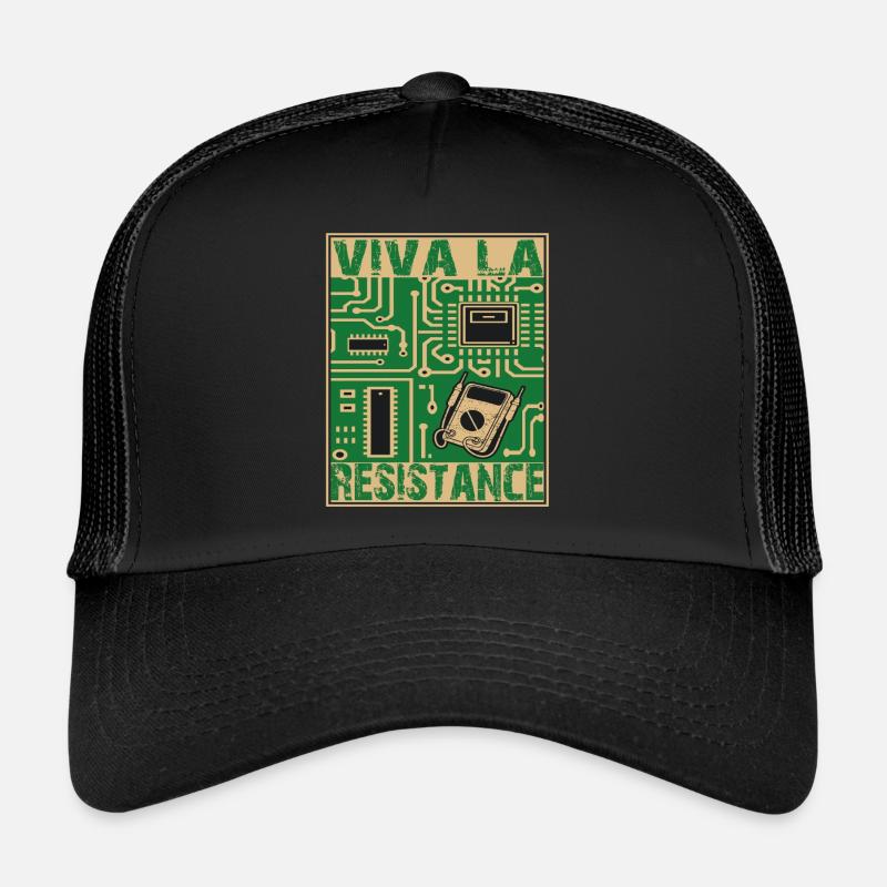 Viva La Resistance Resistance Funny Electronics Trucker Cap