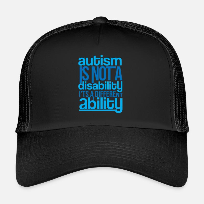 Autismus - Trucker Cap - Schwarz/Schwarz