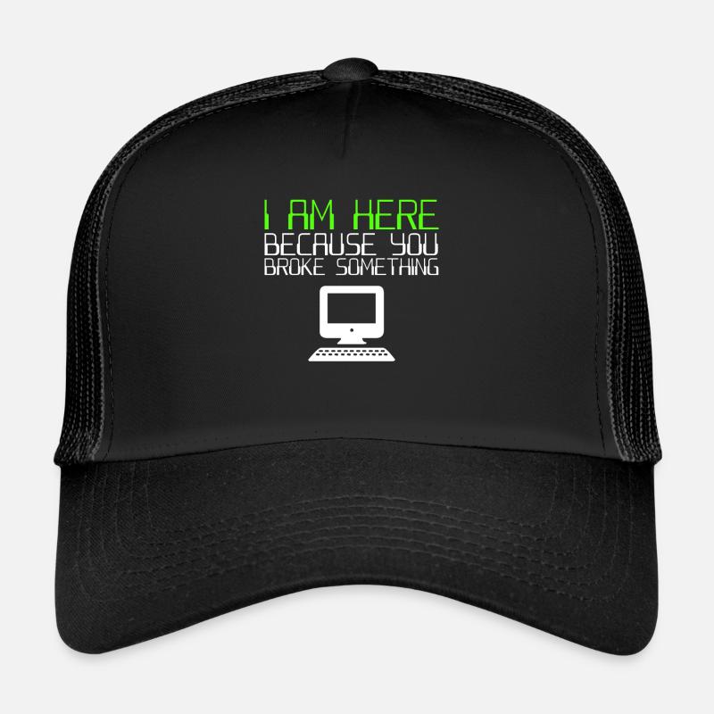IT Helpdesk It Support - Trucker Cap - Schwarz/Schwarz