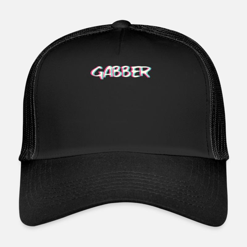 Techno Gabber Rave Hardstyle Trippy EDM Glitch Trucker Cap