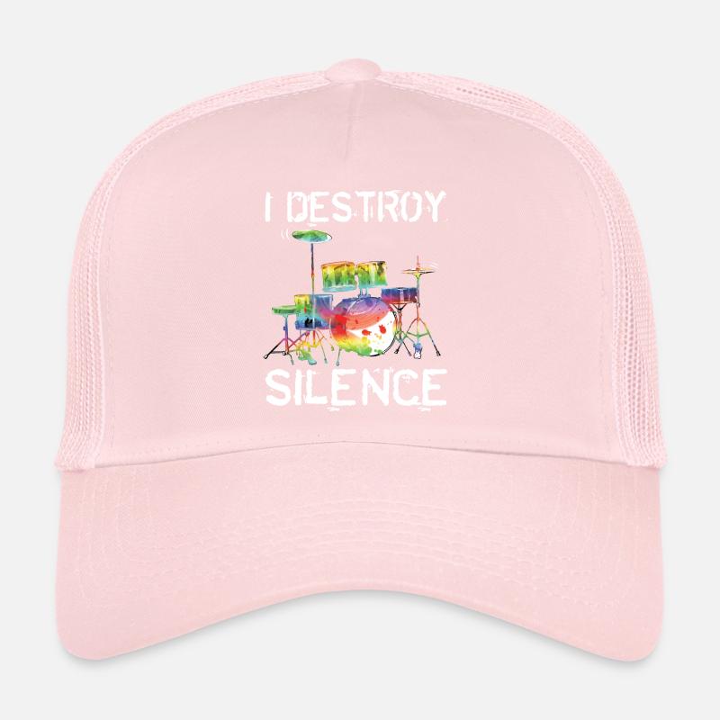 Drummer Destroy Silence Trucker Cap