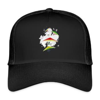 Cadeaux deltapalne et pilote t-shirts - Casquette trucker  - noir/noir - Devant