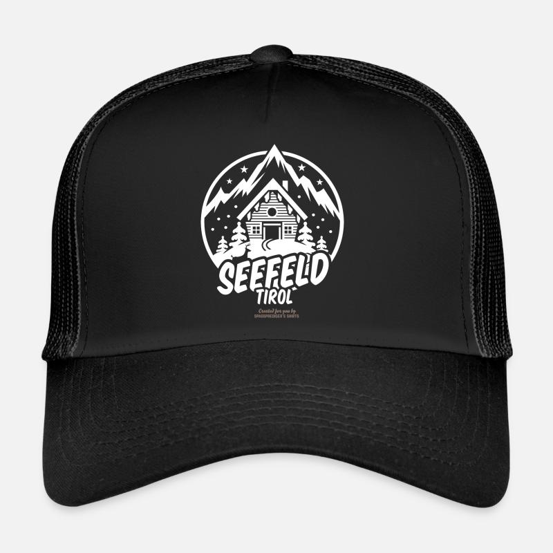 Seefeld Tirol Austria Ski T Shirt Design Trucker Cap