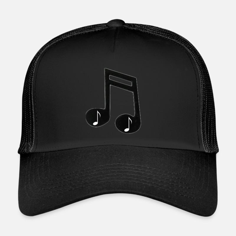 musical note musical notes musical note - Trucker Cap - black/black