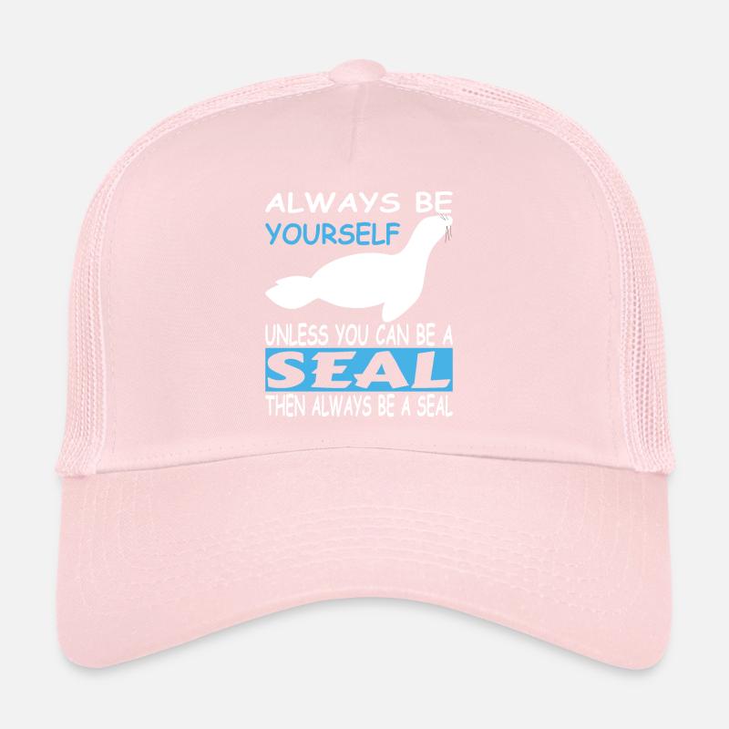 Robbe Seehund Mädchen Geschenk Hundsrobbe Junge Trucker Cap