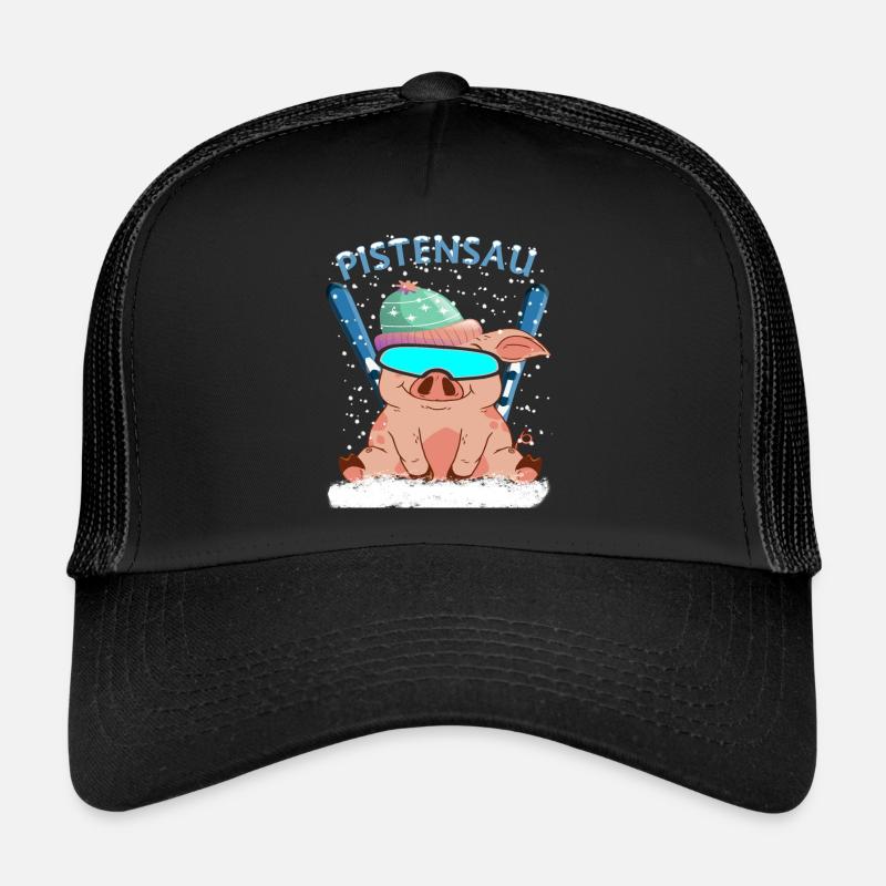 Pistensau - Trucker Cap - Schwarz/Schwarz