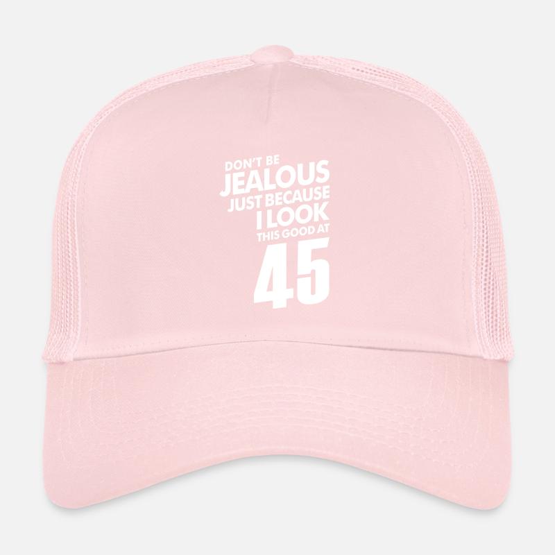 45 Year Old 45th Birthday Funny Gift Trucker Cap