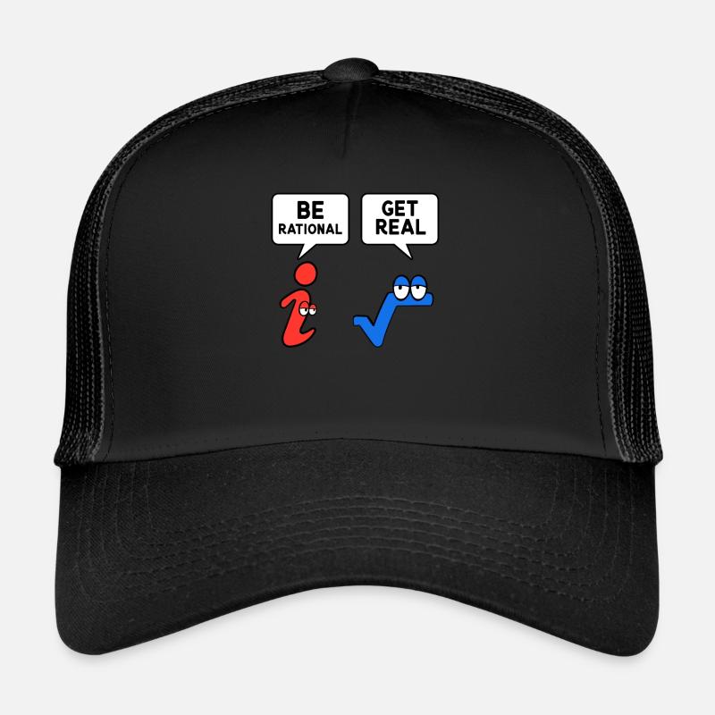 Be Rational Get Real - Trucker Cap - Schwarz/Schwarz