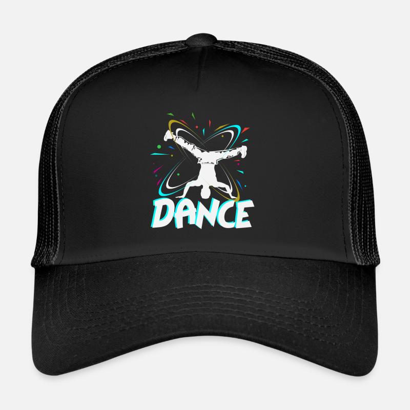 break dance - Casquette trucker - noir/noir