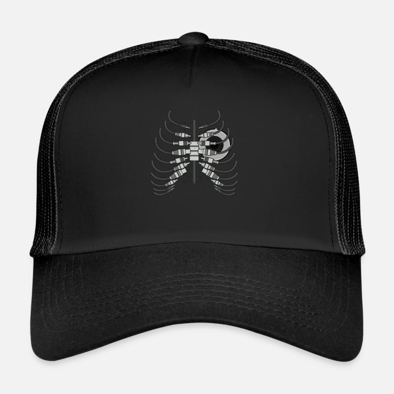 Tontechnik Toningenieur Tontechniker DJ Geschenk - Trucker Cap - Schwarz/Schwarz