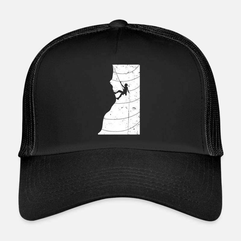 Vintage rock climbing rock climbing - Trucker Cap - black/black